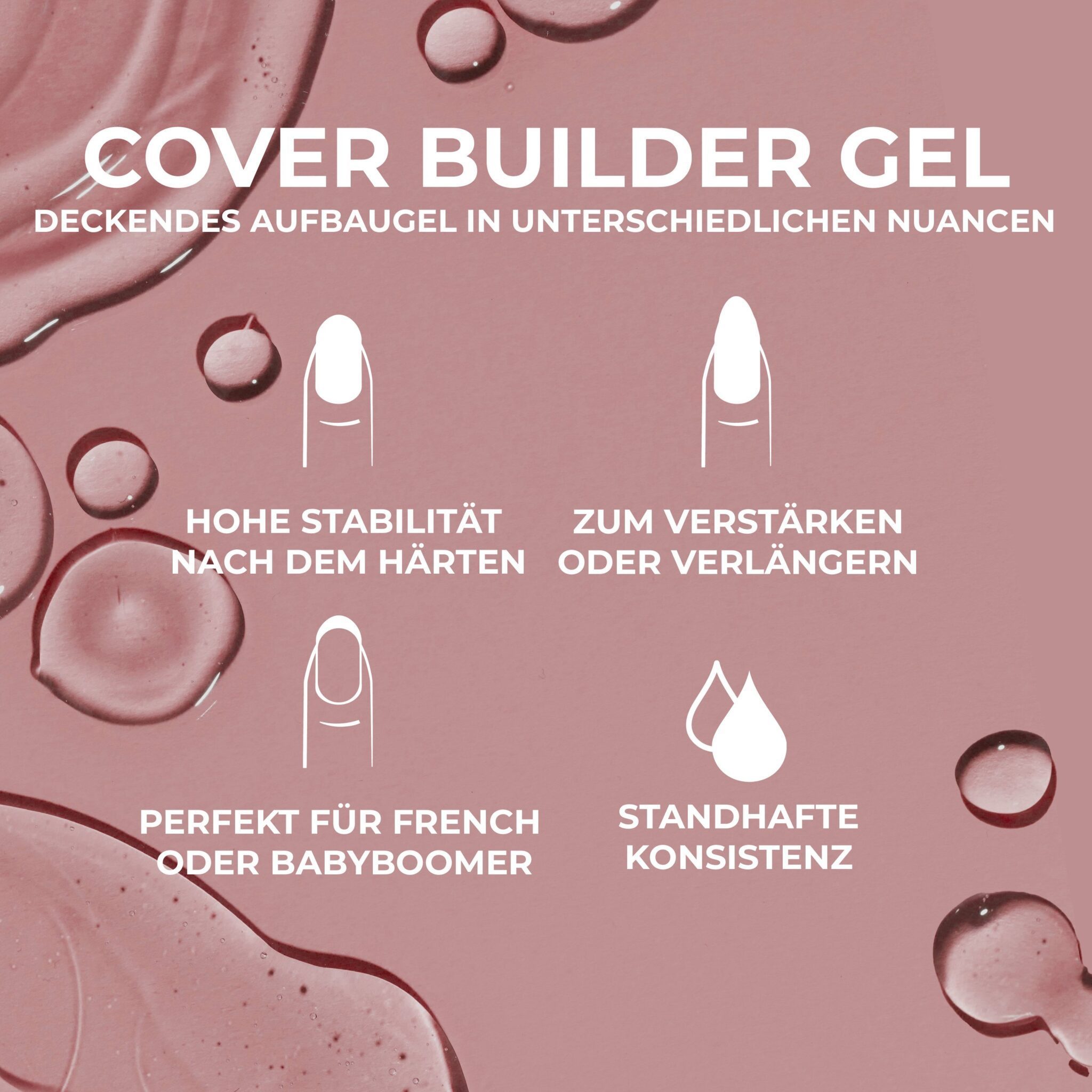 Cover Builder Gel – Glimmer Rose – Bild 3